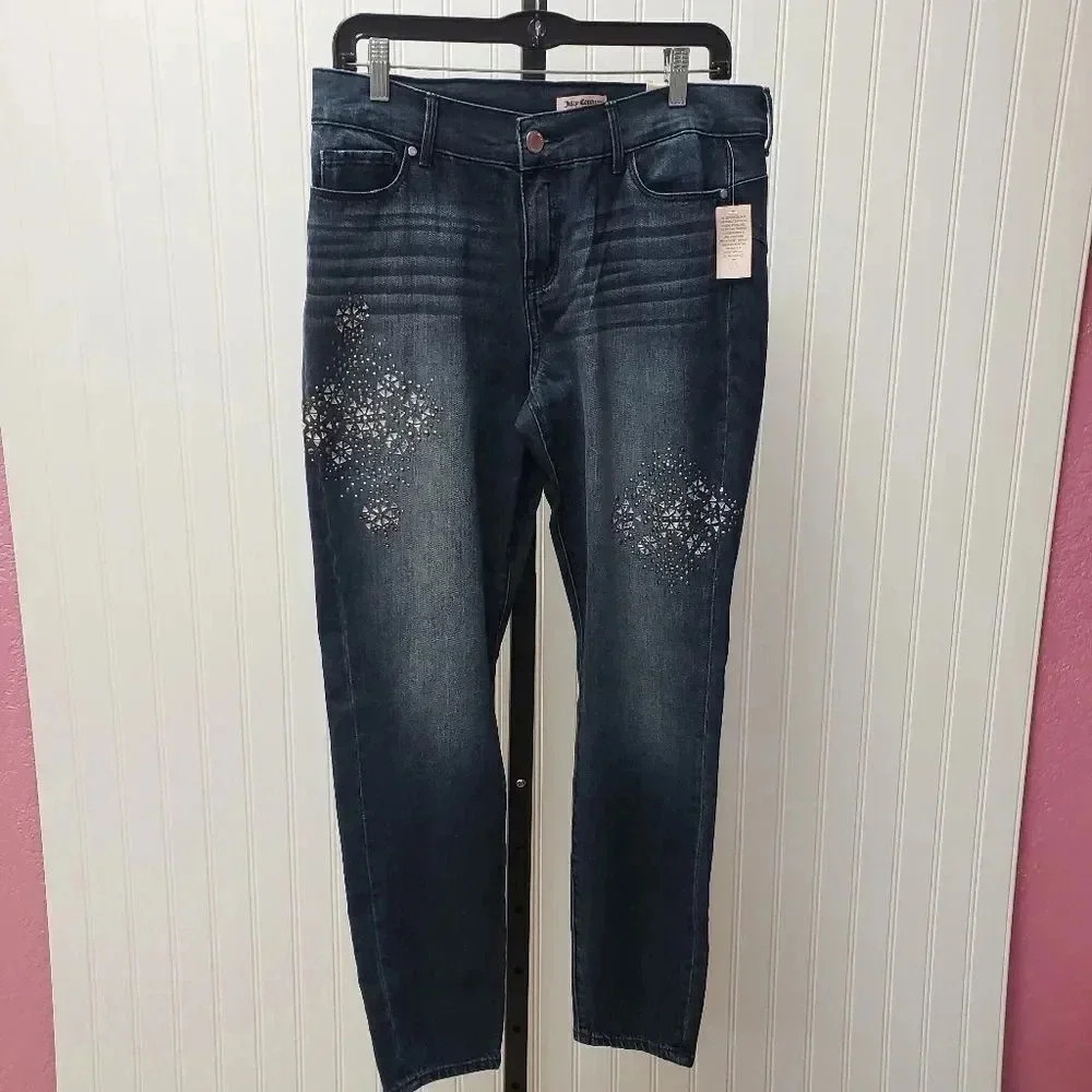Juicy Couture Embellished Mid-Rise Skinny Jean